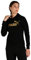 PUMA Damen ESS+ Metallic Logo Hoodie FL Sweat, Schwarz-goldene Folie, S
