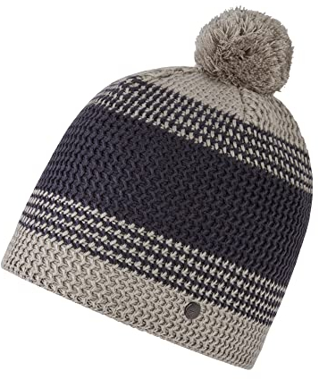 Ziener Damen INJA Mütze/gestrickt, Wolle, Fleece Futter, Silver beige, Einheitsgröße