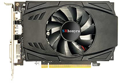 SRhonyra RX550 Carte graphique dédiée au jeu AMD Radeon GPU 4G GDDR5 128 bits 6000 MHz DP DVI HDMI Sortie