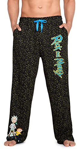 Rick and Morty Schlafanzughosen Herren Lang Pyjama Hose Herren (2XL, Mehrfarbig)