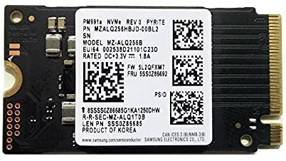 OEM Samsung MZALQ256B 256GB M.2 PCIe NVME SSD MZALQ256HBJD 42mm 2242 Fattore di forma M Key