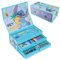Disney Stitch Set de Arte para Niñas con Más 30 Piezas, Maletin Pinturas para Niños (Azul Stitch)