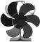 Ventilateur de cheminée alimenté par la chaleur, 6 pales alimenté par la chaleur, résistance aux hautes températures, démarrage automatique, poêle à bois, poêle à gaz, poêle à granulés