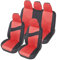 Auto Accessori Lupex - Copri sedili Auto Universali LS08 | Colore Rosso | Set Anteriori e Posteriori | Poliestere | No Suv