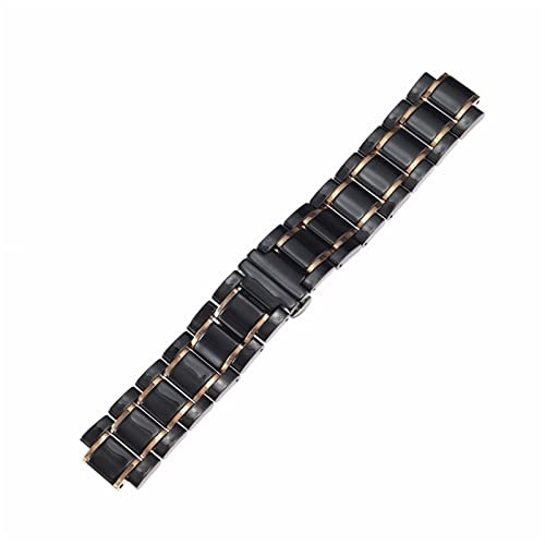 CYSUE Keramik-Armband für Guess Uhrenarmband Light Plus Edelstahl-Armband, 23 x 14 mm Uhrenarmbänder, 23-14mm, Achat