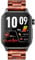 Knauermann PRO 3 (2024) Schwarz - Gesundheitsuhr Smartwatch mit Telefoniefunktion - EKG + HRV und SOS Funktion - AMOLED Display- BT Bluetooth - Schlafapnoe - Echtholzband Dunkelbraun, 14-24