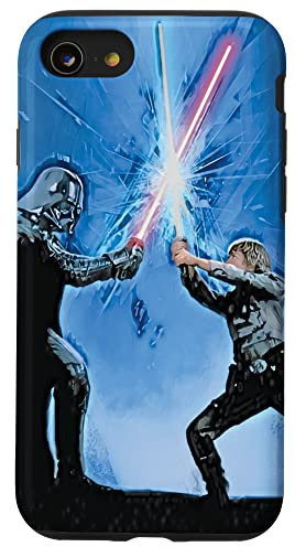 Star War The Empire Strikes Back Lightsaber Battle Blue Case for iPhone SE (2020) / 7/8