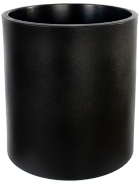 newgarden - Macetero Redondo Hortensia Decorativo para Interior y Exterior. Muy Resistente a los Rayos UV. Maceta Grande para Flores y Plantas Hecho Polietileno en España (80 cm, Negro)