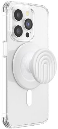 PopSockets Phone Grip for MagSafe with Kickstand, Magnetic Stand, Swappable Top, Secure Hold for iPhone MagSafe Cases, Phone & Tablet Grip, Cute PopSockets - PopOut Curves Coconut Crème