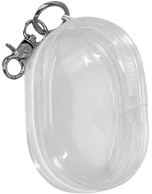 ZCSXK Portable Data Cable Storage Bag | Transparent Storage Pouch,Transparent Portable Headphone Storage Box, Compact Clear Cable Storage Bag, Mobile Phone Charger Storage Organizer