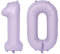 Palloncino viola da 40 pollici, lilla, con numeri, grande, viola chiaro, 10 pezzi, colore lilla chiaro, per compleanno, palloncino, viola, numero 10, elio, 10 ragazze, ragazzi, decorazione di