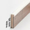 Sockelleiste MDF 13 x 56 x 2500 mm MDF-Kern foliert Creme zum Kleben, Clipsen, Schrauben & Nageln Fußleiste für Vinylboden by PROVISTON 2.5 Meter | 1 Stück