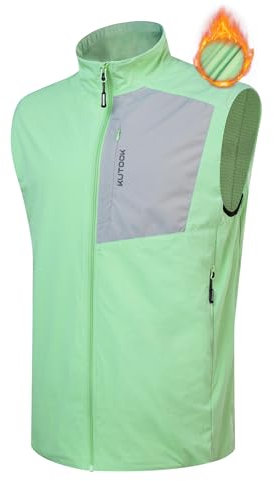 KUTOOK Gilet Uomo Invernale Gilet Uomo Sportivo Gilet in Pile Softshell Trekking Gilet da Golf Antivento in Fodera per Montagna Escursionismo Ciclismo e Altre Attività Outdoor