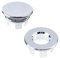 Siliget 2 Pcs Sink Overflow Ring, Sink Overflow Cover&Ring Set, Round Overflow Sink Hole Cover, Basin Trim Drain Cap Cover for Sink, Bathroom, Kitchen
