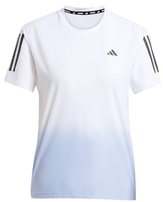 adidas Own the Run Climacool Colorblock T-Shirt für Damen, Weiß/Violett, XS