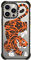 CASETiFY Ultra Impact Schutzhülle für iPhone 15 Pro Max [stark schlank/3,5 m, 5X Fallschutz in Militärqualität/kompatibel mit Magsafe] – Fierce Tiger – Transparent Schwarz