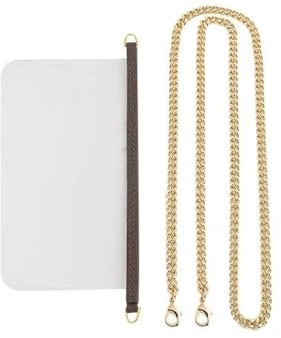 Wiederverwendeter Schultergurt, kompatibel mit Gucci GG Long Wallet Schultertasche Umhängetasche Metallkette(110cm)