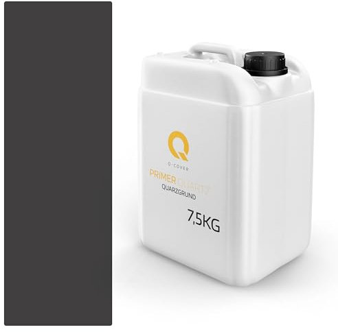 Q-COVER Quarzgrund für buntsteinputz 7.5 kg Schwarz M52 acrylatdispersion grundiermittel innen & außen für wände und decken haftgrund grundiermittel grundierung putzgrund ca. 0,3-0,4 kg/m9