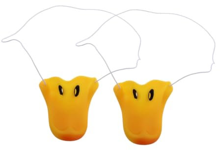 HEMOTON 2 Stück Nase Lustige Party Requisite Tiermaske Ente Cosplay Maske Halloween Party Kostüm Entenschnabel Nase Enten Kostümmaske Entennasenmaske Cosplay Entennase Gelbe