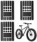 3Stk Rahmenschutzfolie Fahrrad,Schutzfolie Fahrradrahmen,Lackschutzfolie Aufkleber Rahmen Schutz für Mtb Schutzfolie,Fahrrad Folie,Rahmenschutz Bike,Fahrradaufkleber Sticker,Abriebschutz Schwarz Weiß