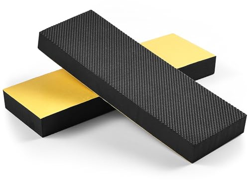 Garagen Wandschutz Selbstklebend - Verbesserte Wandschutz Garage 3cm Extra Dicker, aus Polster Schaumstoff Selbstklebend hergestellt, Autotür Schutz Garage Wandschutz (Schwarz, 2 Stück)