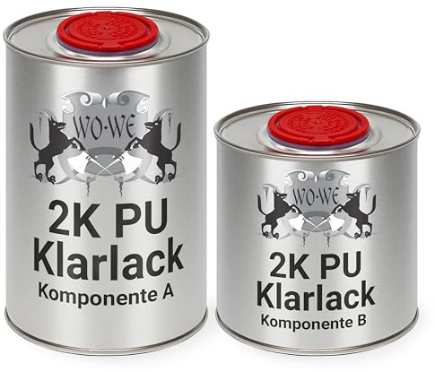 Vernice poliuretanica per legno - resistenza ai raggi UV, agenti atmosferici - non ingiallisce - finitura satinata - incolore - 1,5KG