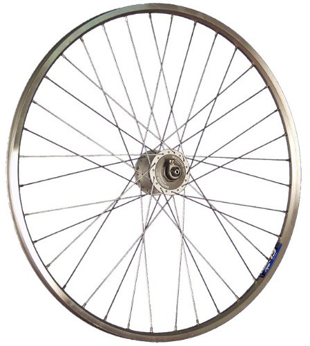 Laufrad 28 Zoll Vorderrad Hohlkammerfelge geöst Shimano Dynamo DH-C3000 Silber