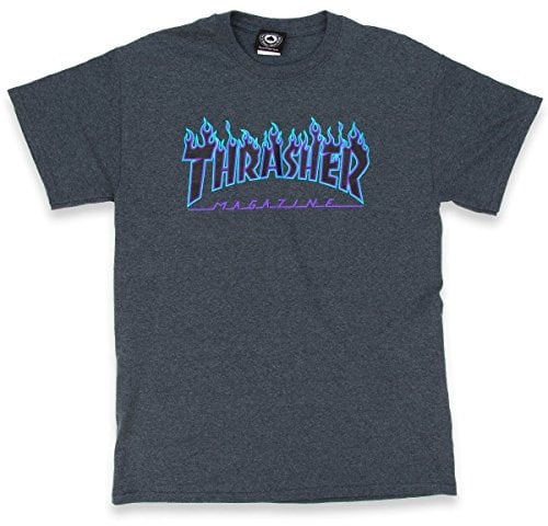 THRASHER Erwachsene T-Shirt Flame XL Dunkel meliert
