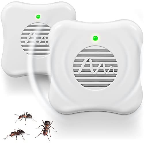 GARDIGO® Ameisen-Feind Ultraschall Stecker - 2er Set | Ameisenabwehr | Ultraschall Schädlingsbekämpfer gegen Ameisen | 25m² | 30 kHz | Anti Ameisen Stecker | Insektenabwehr Insektenstecker