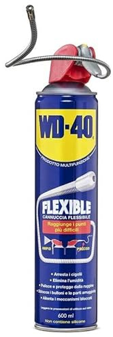 WD-40 Prodotto Multifunzione Flexible 600 ML con Cannuccia Flessibile per Punti Inacessibili