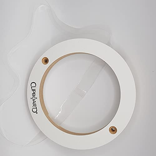 Clipboart Fast unsichtbare Wandhalterung für Bälle Fußball Basketball Handball Wandhalter Halterung Ball (Weiß)
