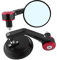 Motorrad Spiegel Motorrad Lenkerendenspiegel Rund Rückspiegel Spiegel Set 1 Paar Universal 7/8 Runder Lenker Bar End Rückspiegel Motorrad Seitenspiegel Rot