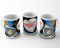 quickgadget Idea Regalo Tazza Sport in Ceramica Personalizzata con Foto per Tifoso Interista Inter Cuore Nero Azzurro