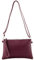 modamoda de T186 Damen Leder Clutch Umhängetasche Abendtasche handmade in Italy, Farbe:Bordeauxviolett