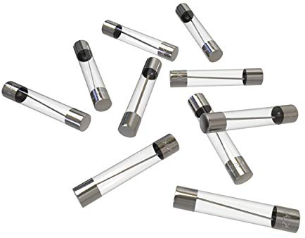 AUPROTEC Glassicherung 6,35x32mm Feinsicherung 5A - 50A Schmelzsicherung 1/4 x 1 1/4 Zoll Auswahl: 10A Ampere, 10 Stück