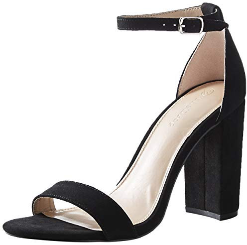 The Drop Rebecca Strappy - Sandali con tacco alto da Donna, Nero, 39.5 EU