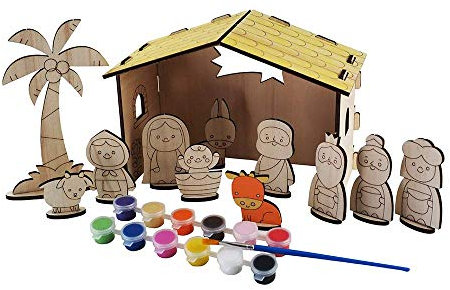 Belén Manualidades para pintar HAPPINESS