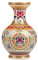 fanquare Jingdezhen Vase à Fleurs en Céramique, Vase Décoratif en Porcelaine Fait Main pour Centres de Table, Haut 25 cm