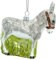 SIKORA Esel besondere Weihnachtskugel Glas Christbaumschmuck Deko Figur Weihnachten Anhänger Ornament - Meisterstücke - BS713, Variante:Esel grau
