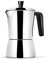 Giannini Caffettiera TUA Review Formato 6/3 tazze Manico e pomolo neri Acciaio inox Adatta a induzione