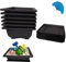 XIAONAN 6 macetas de entrenamiento de bonsái de 20 cm, macetas grandes de plástico para bonsái con bandejas de humedad + 15 etiquetas para plantas para jardín, patio, oficina, balcón, etc.