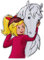 Mono Quick Bibi & Tina Applikationen, Bügelbilder, Patches, Amadeus, Sabrina (16061 Bibi und Sabrina)
