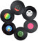 Schallplatten Untersetzer,6 Stück Untersetzer-Set Retro Deko Tischuntersetzer fur Gläser Glas,Partydekoration Schallplatte,Schallplatten Wanddekoration fur Bars Cafés Zimmer Indie Room Deko Aesthetic