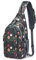 G4Free Sling Bag Rucksack, Diebstahlschutz, Brusttasche, Umhängetasche, Crossbody, Fitnessstudio, Tagesrucksack mit Kopfhörerloch für Outdoor, Radfahren, Reisen, Wandern, Herren und Damen, Black Base
