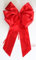 CaPiSo 30x50 cm Große Fertigschleife ohne Basteln Satin-Schleife Satinschleife Geburtstag Weihnachtsschleife Schultüte Doppelschleife (3-Fach Rot)