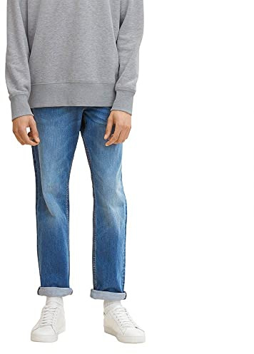 TOM TAILOR Herren Jeans 202212 Josh Slim, 10119 - Used Mid Stone Blue Denim (new), 40W / 32L