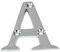 Chrome Door Numerals - Screw On 3 Inch Letter A - Elegant and Bold - Suitable for Wooden, uPVC & Composite Doors