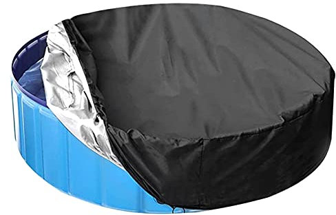 FacynPiscine RonBâche Protection pour Piscine pour Enfants Housse Piscine Imperméable Pliable pour Piscine Bain pour Animaux Compagnie pour Chiens Et Animaux