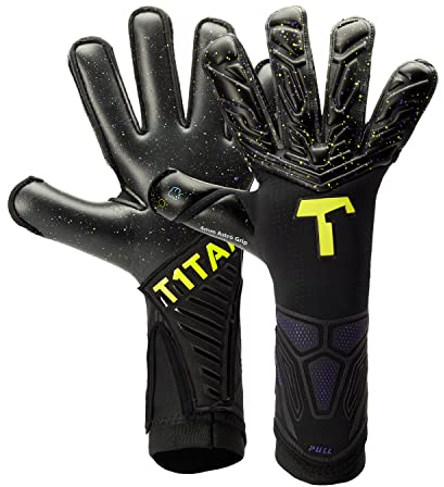 T1TAN Alien Galaxy 2.0 Torwarthandschuhe für Erwachsene, Fußballhandschuhe Herren Flat Cut und 4mm Profi Grip - Gr. 11