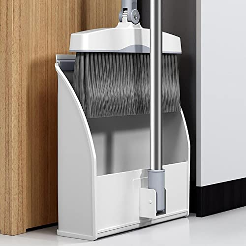 ACGrade Juego de escoba y recogedor, escoba y recogedor, soporte vertical, escoba y recogedor para el hogar, para interiores y oficina, limpieza de cocina
